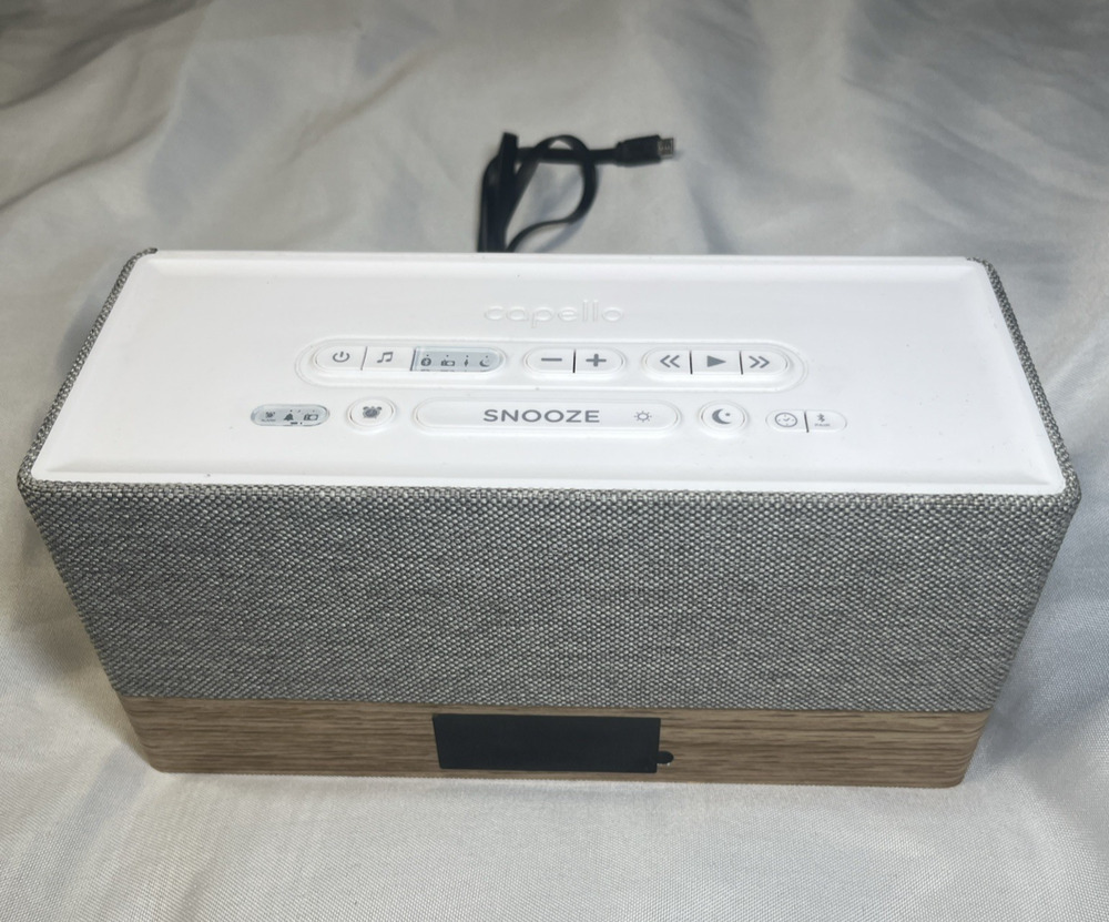 Capello Ci320 Simple Stack Bluetooth Speaker Radio with Clock No Power Cord